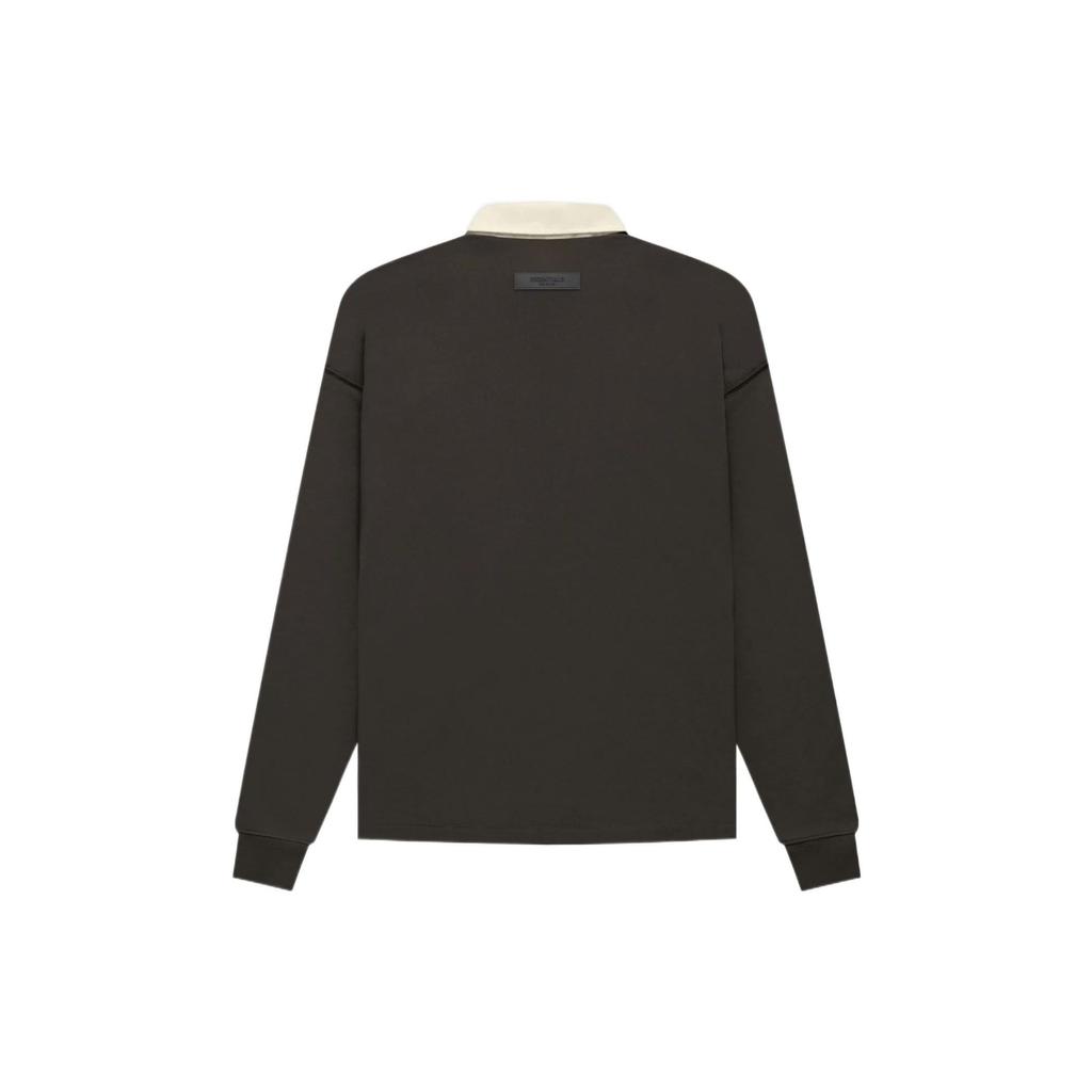 Fear of God Essentials Хенли Регби Лонгслив Поло Унисекс Топы Угольно-Черный FOG-FW22-366 Осень/Зима 2022