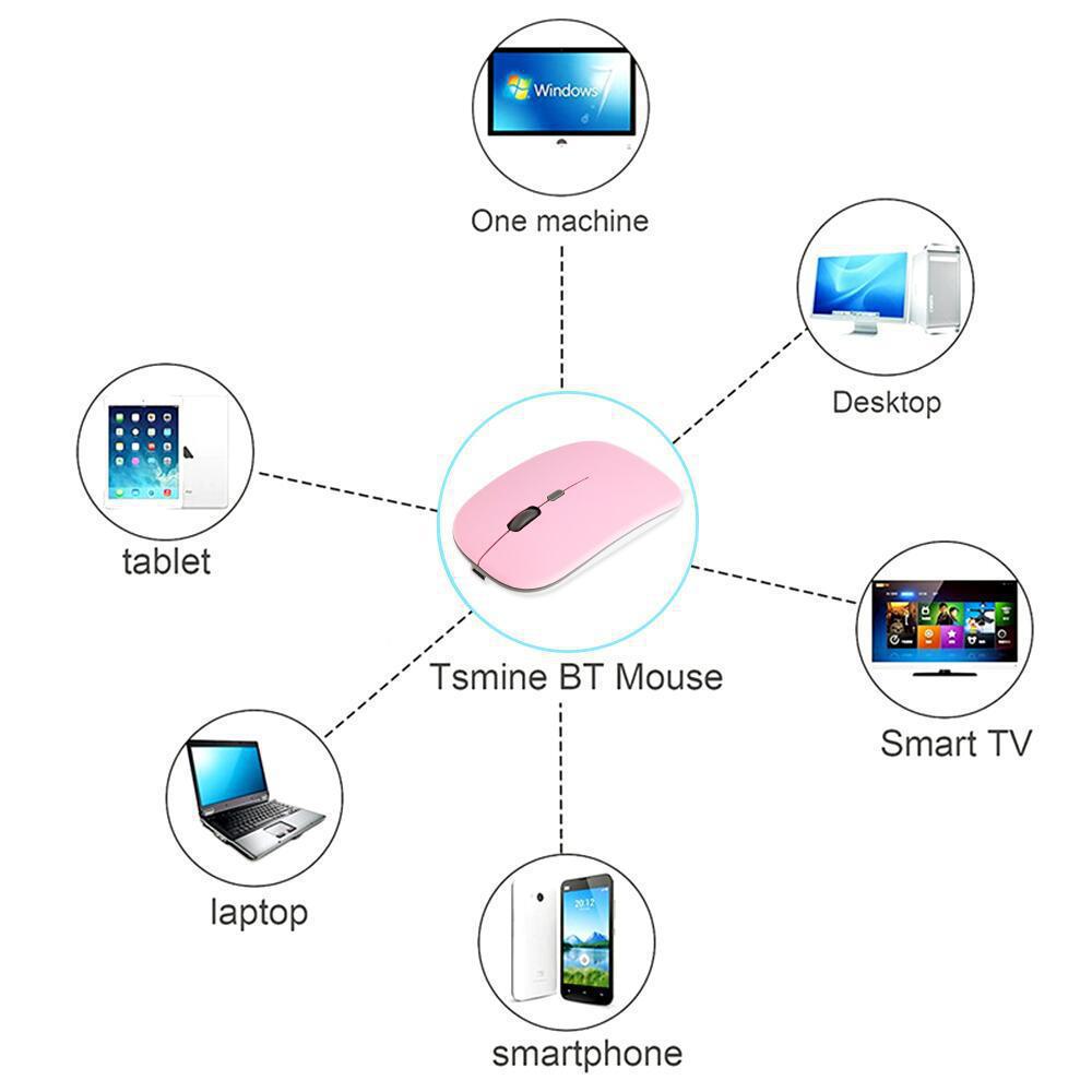 New Silent Bluetooth 5.0 Dual Mode Luminous Wireless Mouse for Notebooks and Gaming (2.4G)