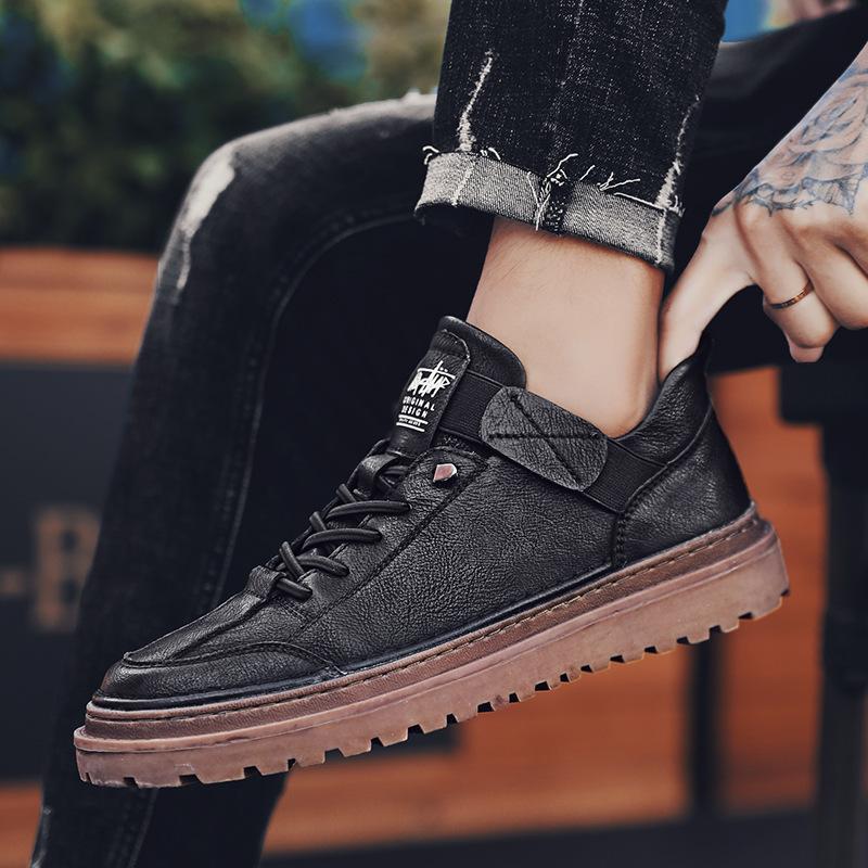 Мужские ботинки из спилковой кожи, брендовые водонепроницаемые зимние ботинки на шнуровке для мужчин 2024 года, новые классические повседневные рабочие ботинки для мужчин222