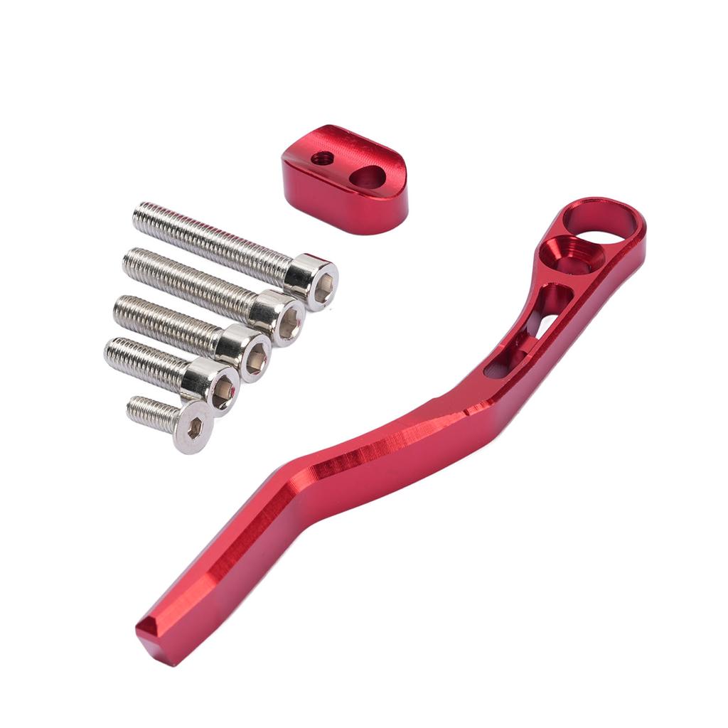 Велосипедный уловитель цепи Алюминиевый сплав Изысканный внешний вид Стабильный держатель от сброса цепи для велоспорта Красный