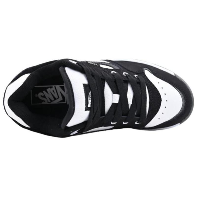 Vans Rowley Износостойкие Низкие Повседневные Кроссовки Унисекс Черные Белые Кроссовки VN000MYEBZW