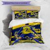 3pcs Duvet Cover Set (1*Duvet Cover + 2*Pillowcase, Without Core),football star Print Bedding Set, Bedroom Decor, All‑Season, Birthday Gift