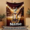 Custom Name Personalized Bradford City AFC Print Blanket, Home Decor, Bedroom, Sofa, Camping, Couch, Gifts for Birthday ChristmasEnthusiasts