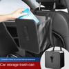 Car Trash Can Foldable and Portable Multifunctional Seat Back Hanging Shopping Bags Waterproof Automobile Storage Bag
