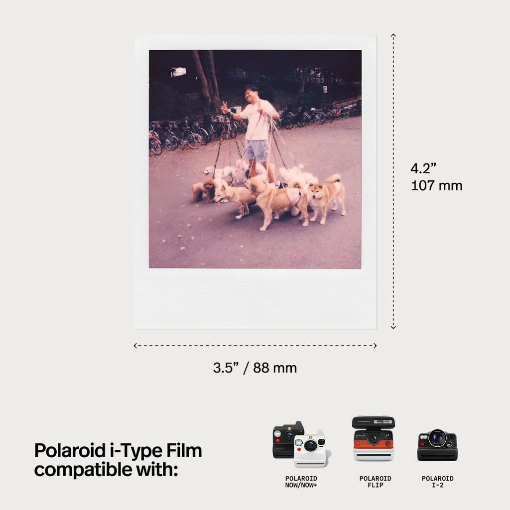 Polaroid Color Instant 8 Белая рамка Пленка i-Type, листы, (6000)