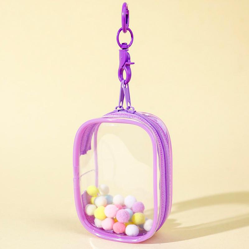 Коробка для хранения ювелирных изделий Прозрачная сумка для хранения Таинственная шкатулка Сумка-брелок Коробка для хранения Утолщенный кошелек Милая кукольная витрина Уличная сумка