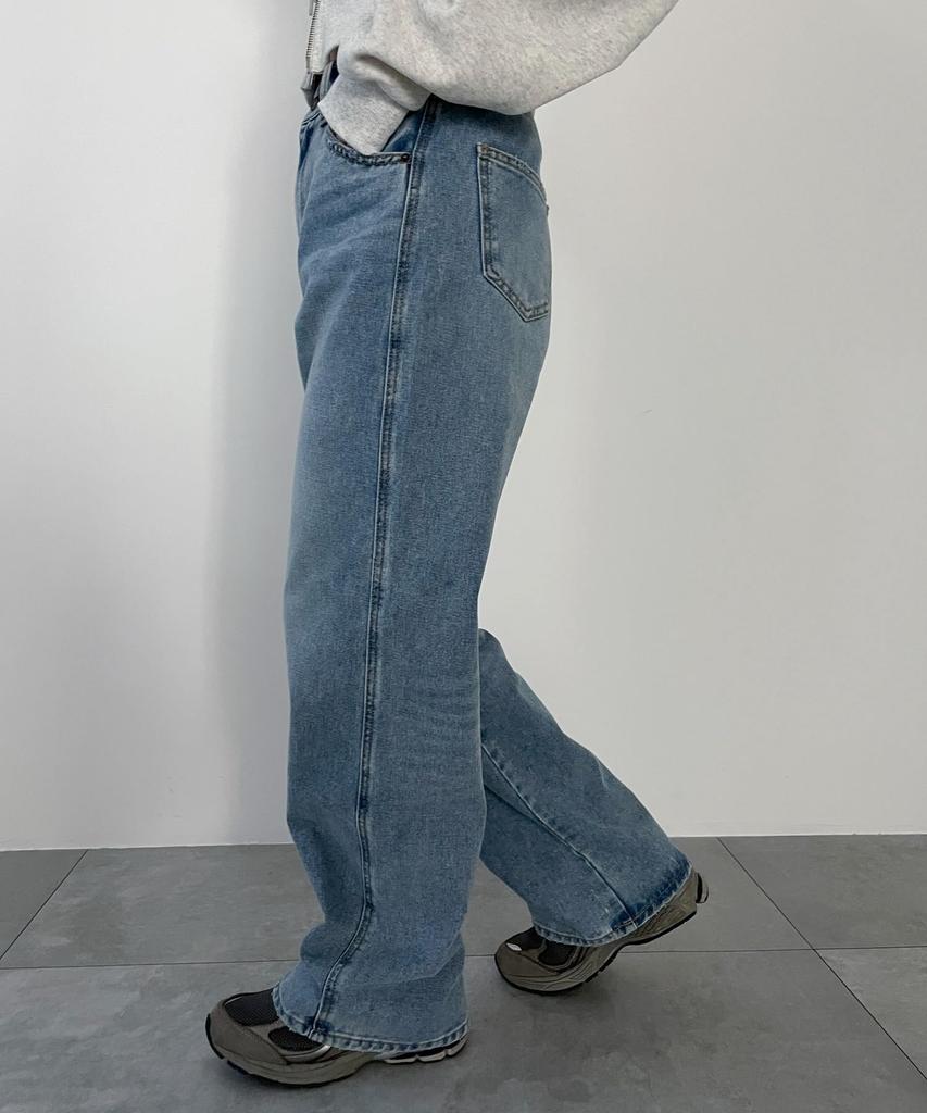 WEGO Деним Деним Длинный Тип размера B Светлый деним Женские брюки, Брюки прямого кроя, Джинсы, Низ, Брюки, Простой, Повседневный, Стильный, Подарок, Классический,