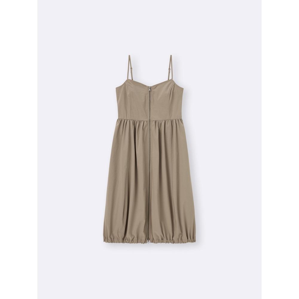 GU by Uniqlo Платье с застежкой-молнией спереди и подолом-пузырем+ec, короткая длина 105,0–114,0 см 