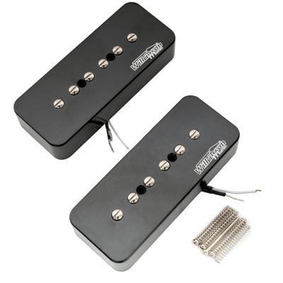 Набор звукоснимателей Wilkinson M Series Alnico 5 P90 Soapbar для электрогитар Les Paul/SG с одинарными катушками, черного цвета, (Набор 2)