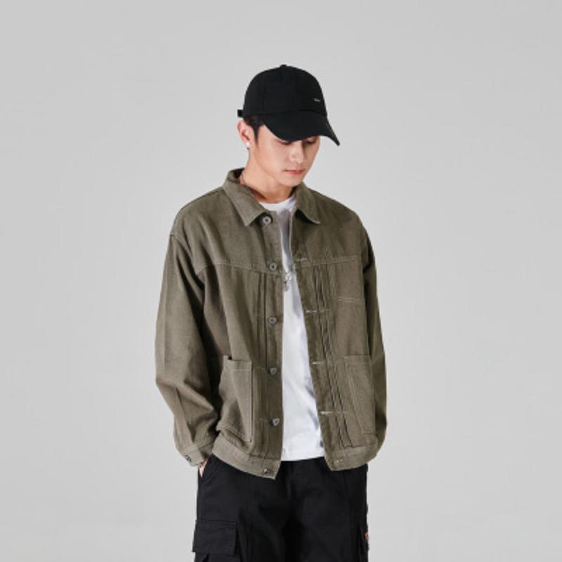 Хаки Tooling куртка мужская свободная трендовая универсальная джинсовая одежда Tide большого размера мужская одежда Tide