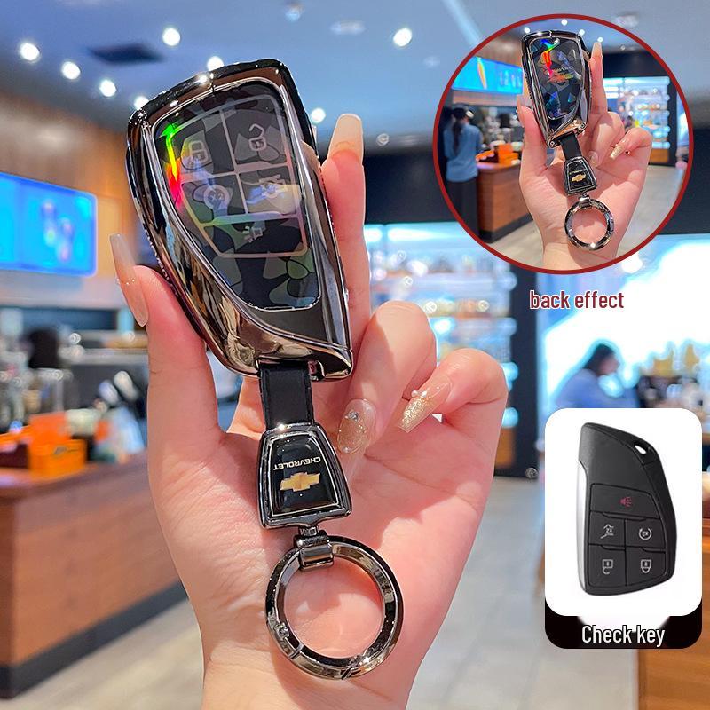 Премиальный чехол для ключа Chevrolet Equinox 2025 с металлической пряжкой - Аксессуары с полным покрытием