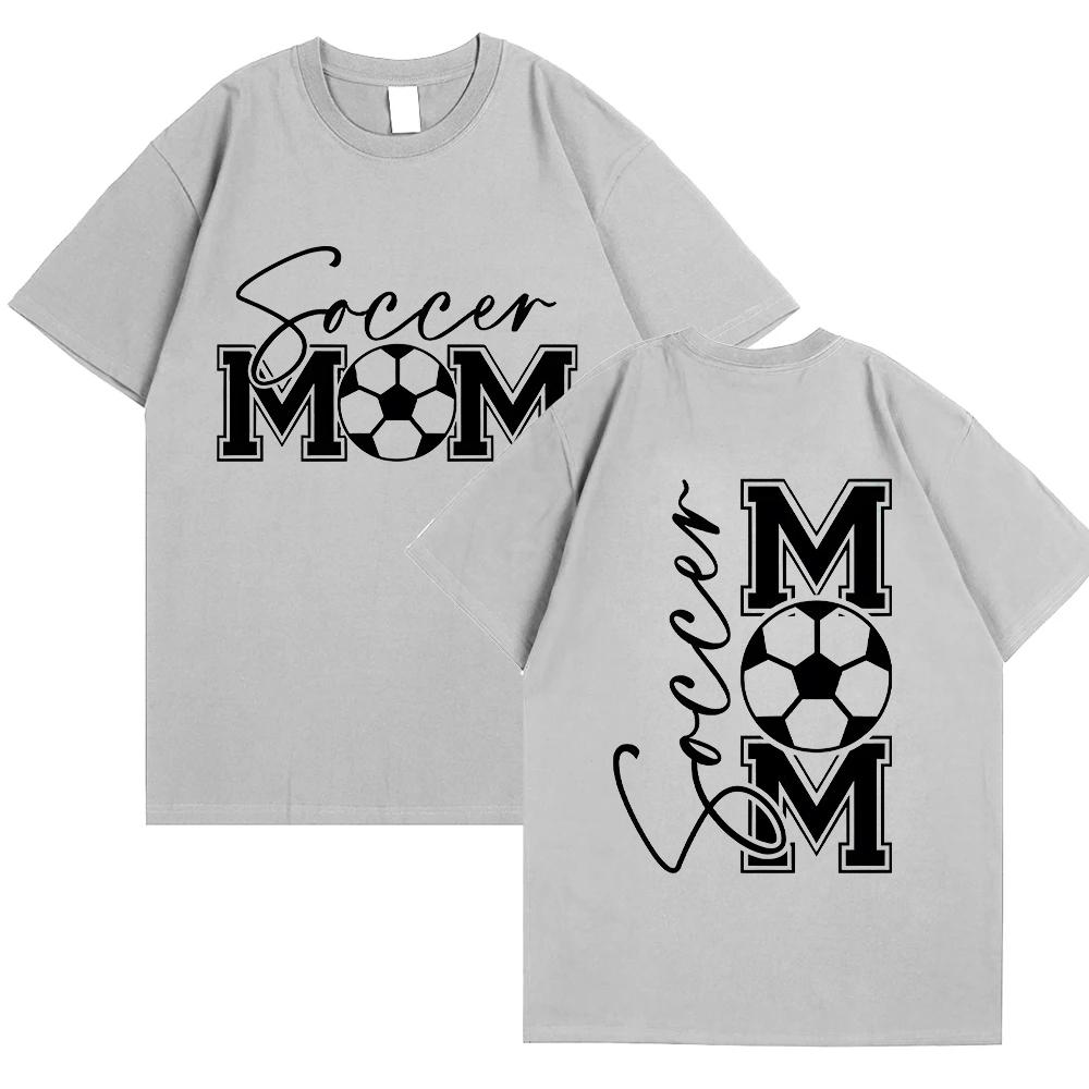 Soccer Mom T-shirt for Women Summer Harajuku Fashion Football Match Graphic Y2k Tops O Neck Short Sleeve Tees Female Clothing
