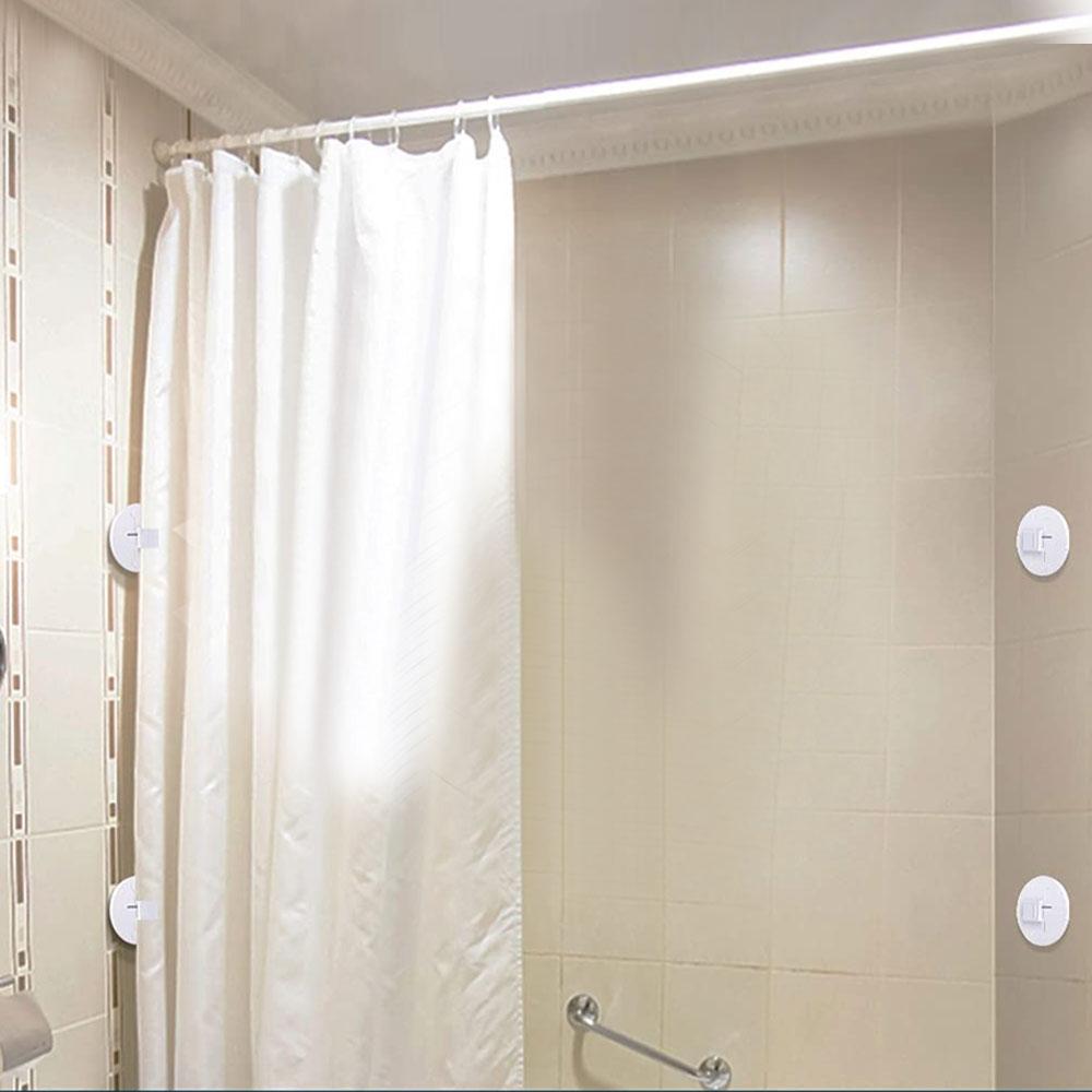 2 шт. зажимы для занавески для душа ветрозащитный защитный экран для душа самоклеящиеся зажимы для занавески фиксированный зажим для занавески MIT