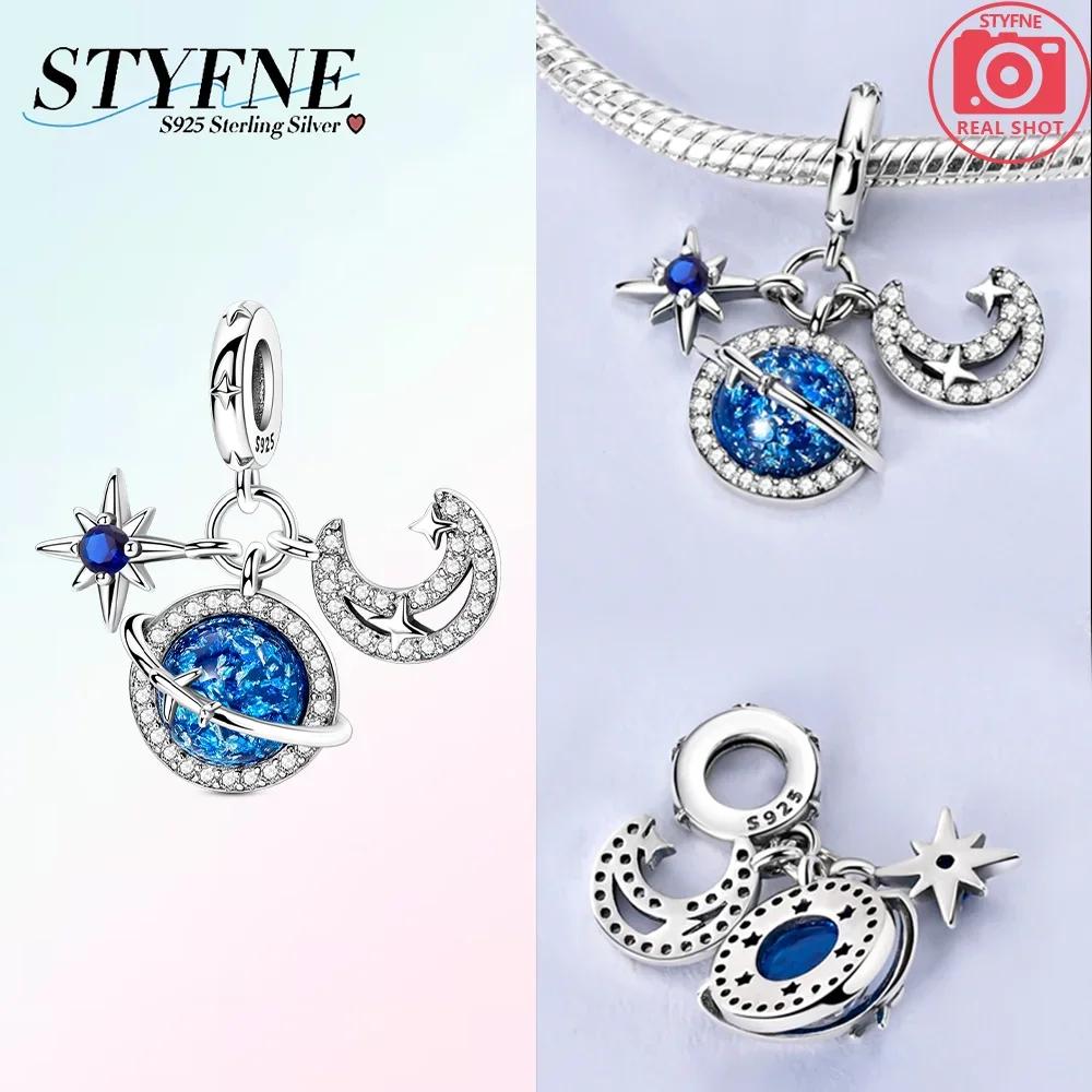 Original Charms Copper Mysterious Starry Sky Turtle Crab Conch Pendant Fit Bracelet Diy Women Jewelry Gift Making
