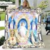 Jesus Virgin Mary Soft Throw Blanket Bedding Flannel Living Room/Bedroom Warm Blanket