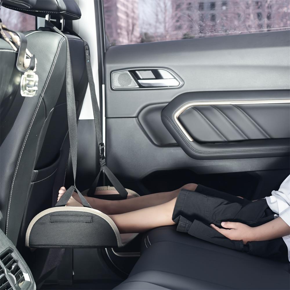 1 шт. Милый медведь, педаль для ног на автокресло, регулируемый ремень, коричневый, портативная подставка для ног, дополнительная поддержка, подходит для всех автомобилей