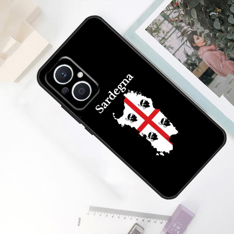 Flag of Sardinia Case For OPPO Reno 8 7 6 5 4 Lite 10 Pro 11F 4Z 5Z 8T OPPO Find X2 X3 X5 Lite X6 Pro Cover