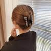 Инс Стиль Стразы Буква Ванг Заколка для Волос Летний Хвост Женский Головной Убор Женские Аксессуары для Волос Элегантный Зажим для Волос