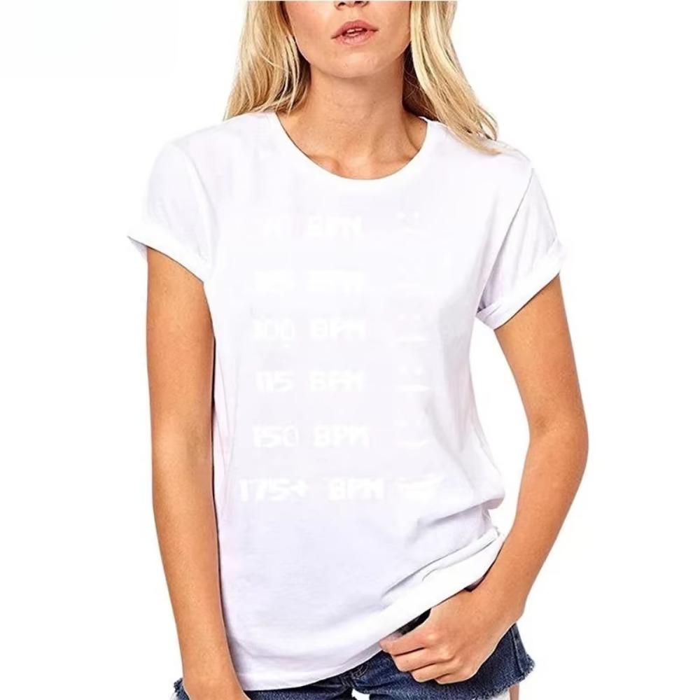 Printing Edm Hardstyle Dnb Festival 175 Bpm Graphic Tshirts Woman Black Natural TShirt for Mens Gents Hiphop Top