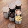 304 Stainless Steel Coffee Canisters with Lid, Food Storage Container for Coffee Bean, Nuts, Biscuits, Cereal - Kitchen Tools