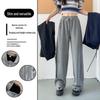 Women's 2025 Fleece-Lined High-Waisted Wide-Leg Sweatpants