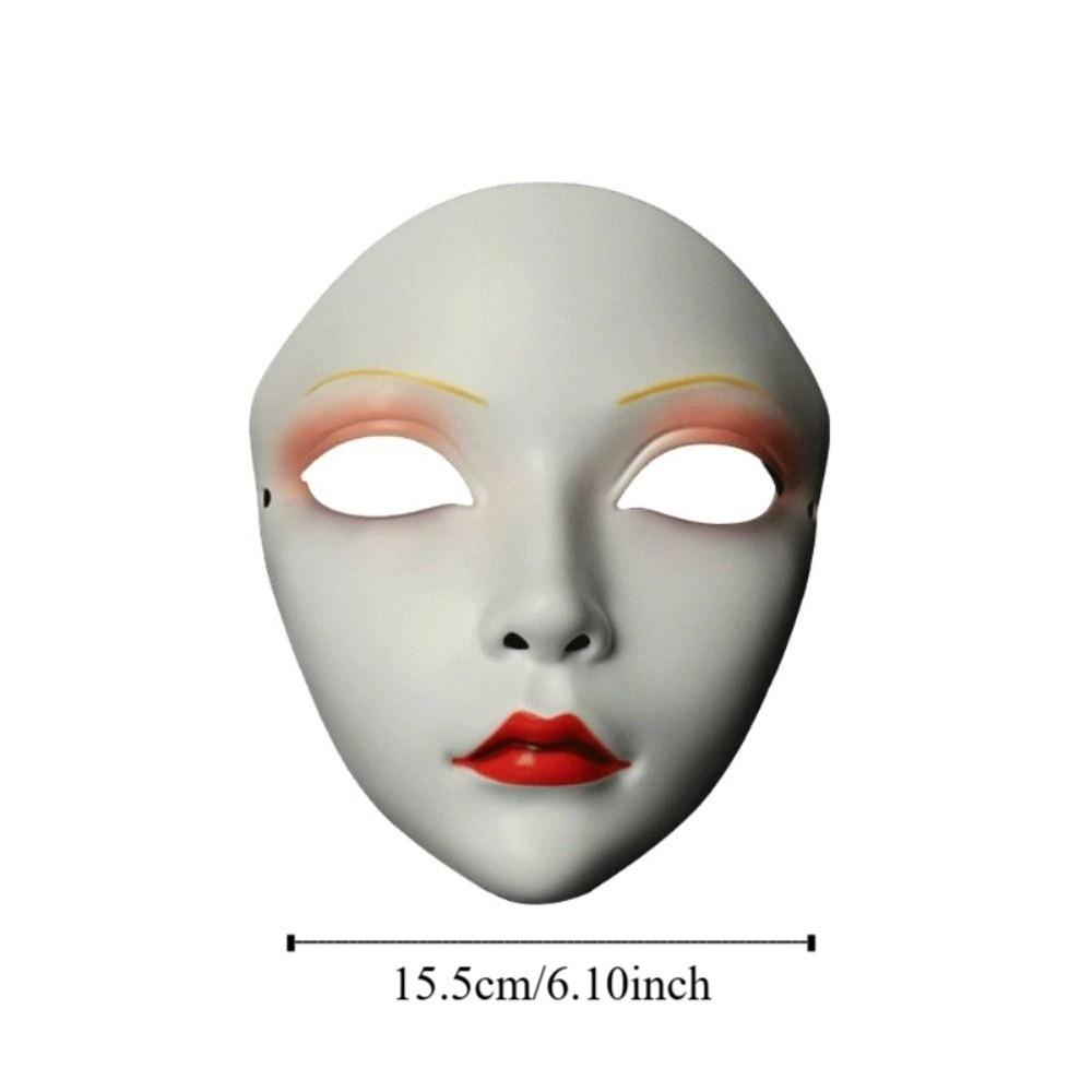 Костюмы Реквизит Маска Гейши на Все Лицо для Косплея Цветок Жуткий Ханфу Маска для Косплея Маскарад Наряжаться Японская Маска Игрушка Шоу