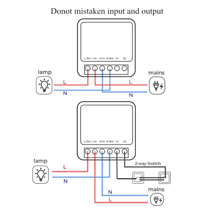 Умный мини-переключатель Tuya Zigbee Вкл/Выкл 16А с голосовым управлением Alexa