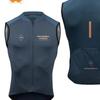 Mens Cycling Vest Fleece Windproof Breathable Bike Jersey Road Riding
