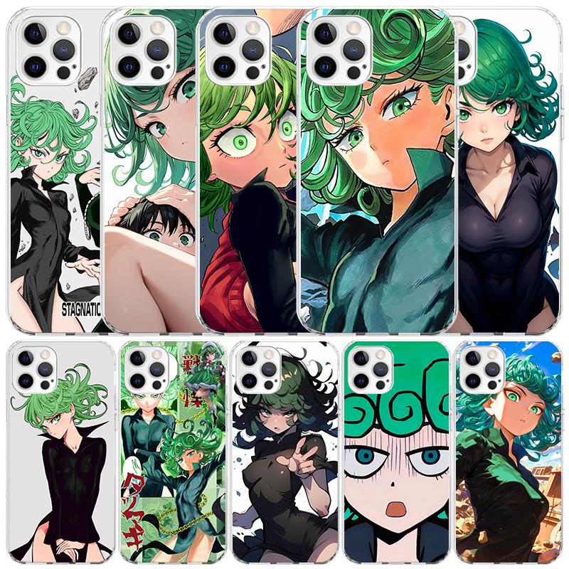 Чехол для телефона One P-Punch-Man Tatsumaki Для IPhone 16 17 Air 16E 15 14 Plus 13 Mini 12 11 Pro Max 7 8 + SE 2020 Мягкая задняя крышка из ТПУ
