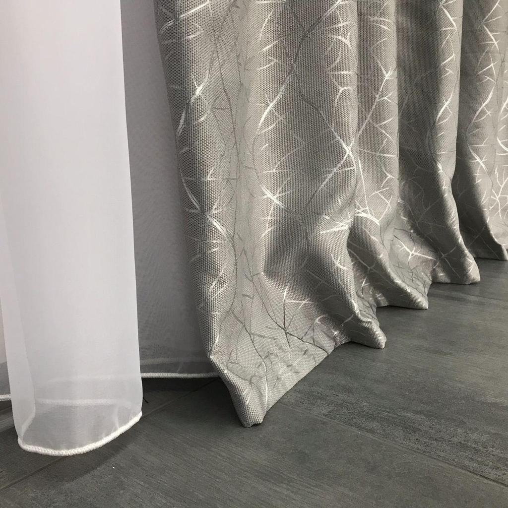 Шторы премиальные плотные Blackout на тесьме "ALBO" (150x270 см), для спальни и гостиной