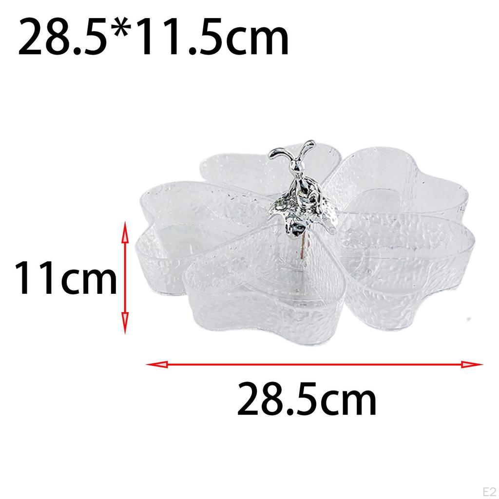 Разделенный сервировочный поднос, блюда из конфет и орехов, вращающаяся тарелка для закусок, для сладких блюд