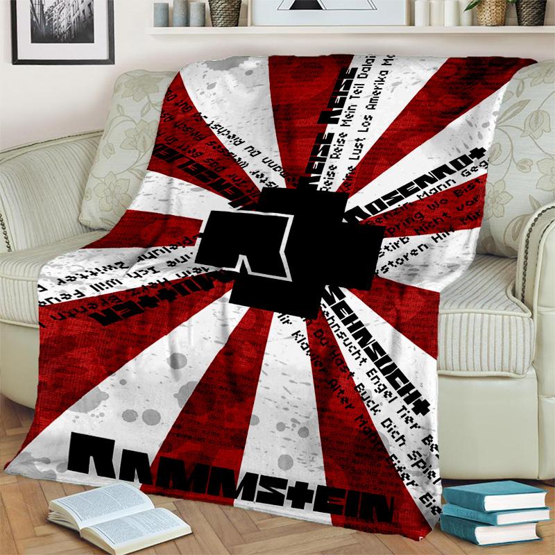 Одеяло с 3D R-Rammstein Heavy Metal Band, мягкое одеяло для дома, спальни, кровати, дивана, пикника, путешествия, офиса, одеяло, детское одеяло