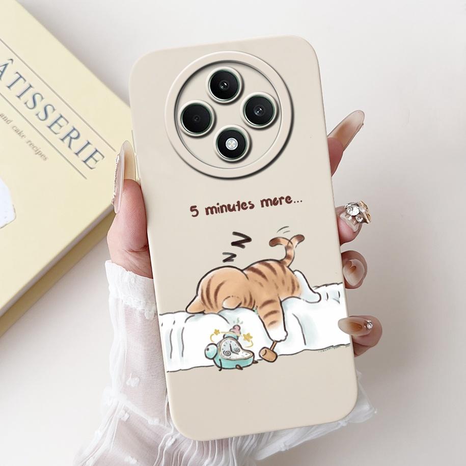 Чехол для OPPO Reno 12F 5G CPH2637 Милый Панда Кролик Жидкий Силикон Прочная Задняя Крышка Для OPPO Reno12F Reno12 FS F27 5G Coque