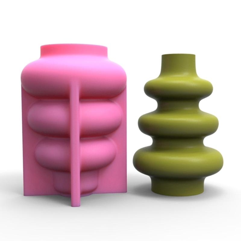 Flower Silicone Resin Mold Flower Epoxy Resin Casting Mold Succulent Vase Cement Mold Candle Holder Wax Mold