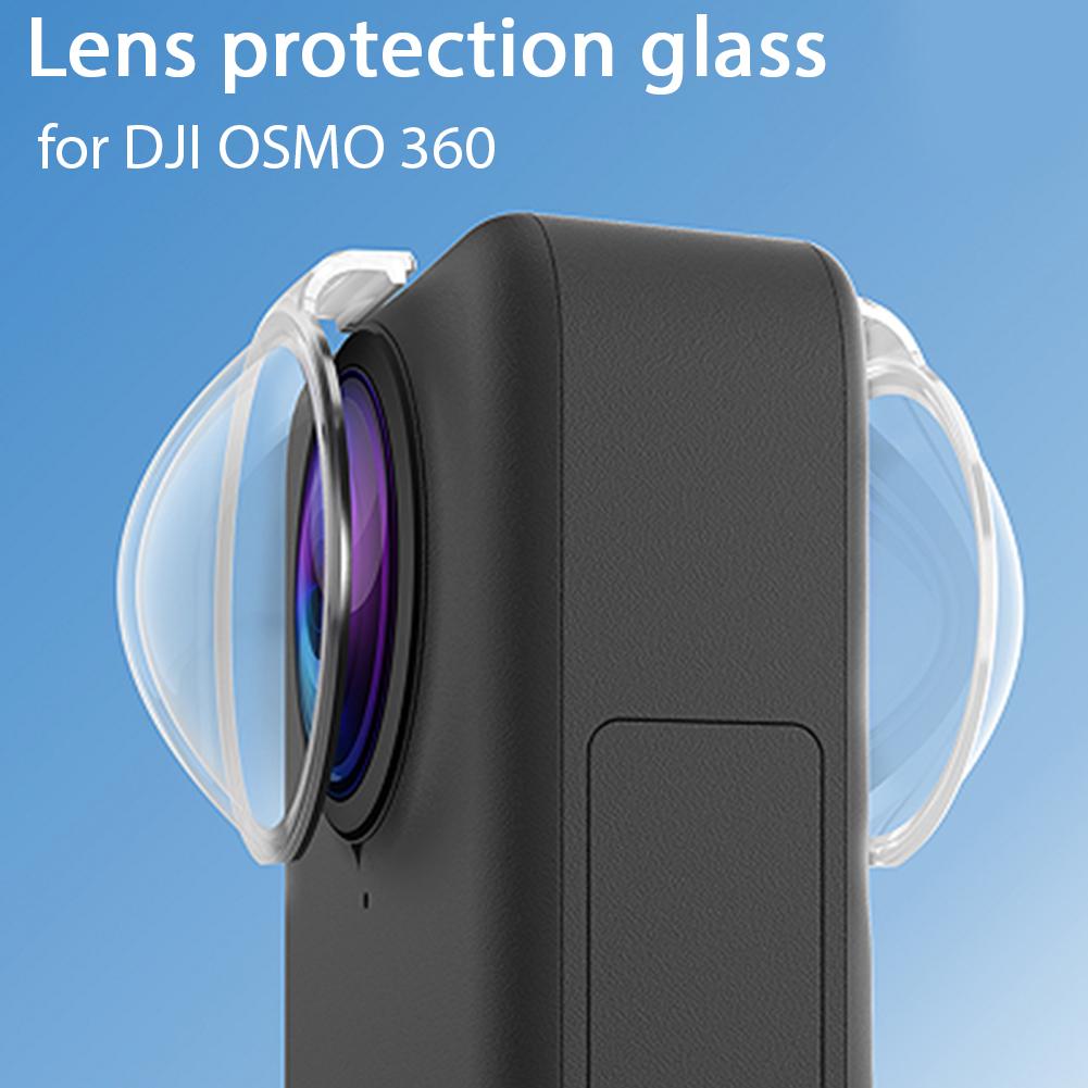 2pcs Lens Guards Cap For DJI OSMO 360 Lens Protector PC Protective Goggle Camera Protector Anti-scratch Camera Accessories
