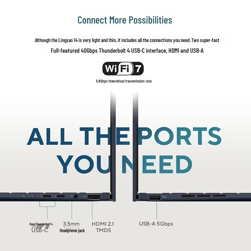 ASUS Zenbook 14 Ultralight AI Laptop (CN version)