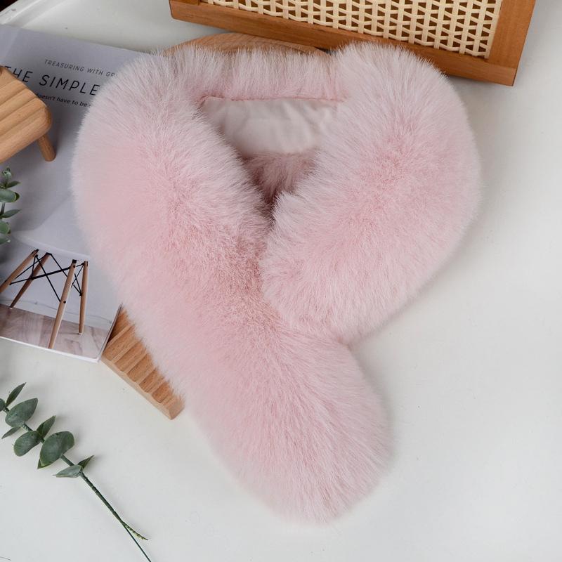 1PC Versatile Shawl Fashionable Multicolor Magnetic Suction Warm Scarf Gift Imitation Fox Fur Collar Plush
