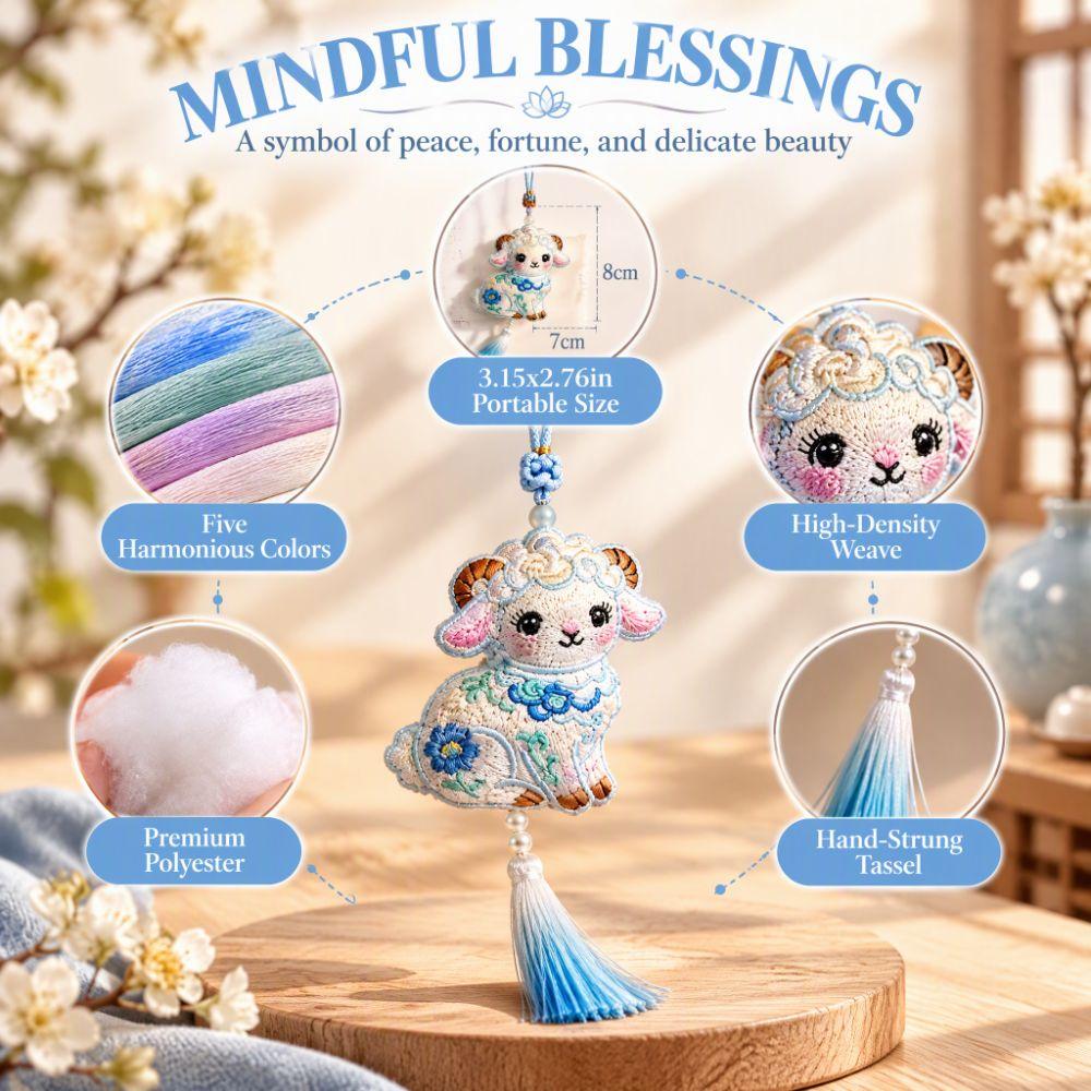 Lamb Ornament Embroidery Sachet Scented Bag Zodiac Sheep Charm Hanfu Accessory Year Of The Sheep