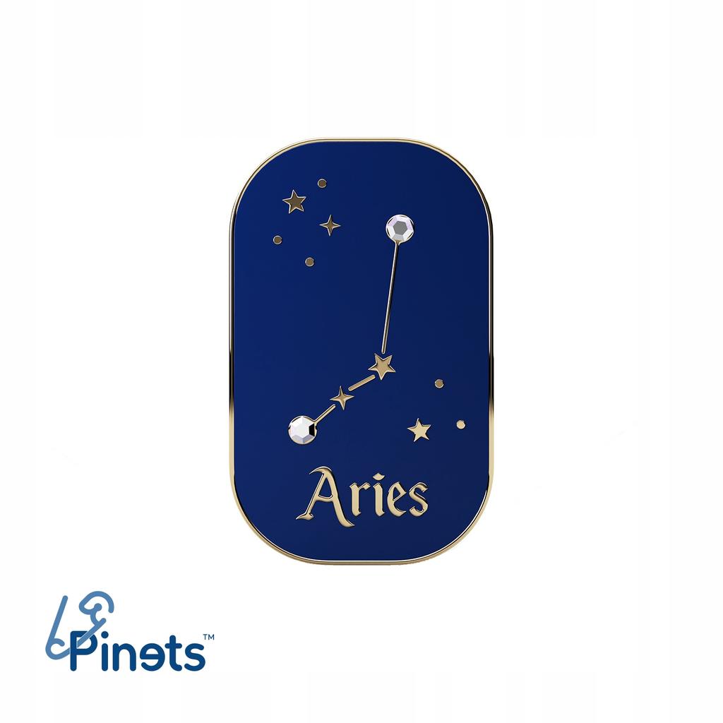 Pinets Zodiac Sign Pin Aries Aries Zircons