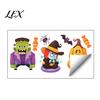 Halloween Static Window Clings Clings, Cartoon Ghost Pumpkin Witch Monsters Decals, Waterproof Holiday Party Atmosphere Props Removable Glass Stickers