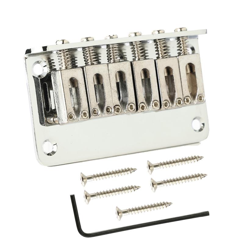 6-струнная 78-миллиметровая электрогитара Hardtail Bridge, хвостовая труба, седловидный мост с верхней загрузкой, совместимый с Strat