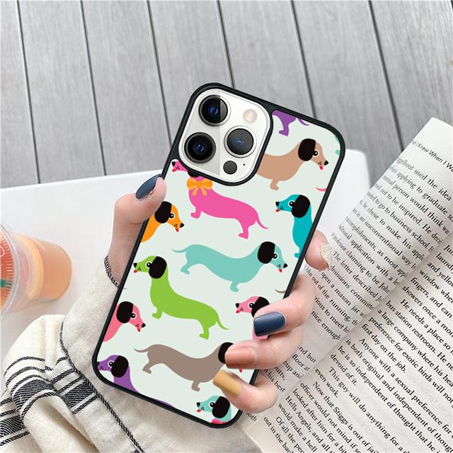 Такса Teckel Dackel Собака Чехол-Ракушка Для iPhone 17 Air 15 16 14 13 12 Pro Max 11 Pro Max Plus Чехол-Защита для Телефона
