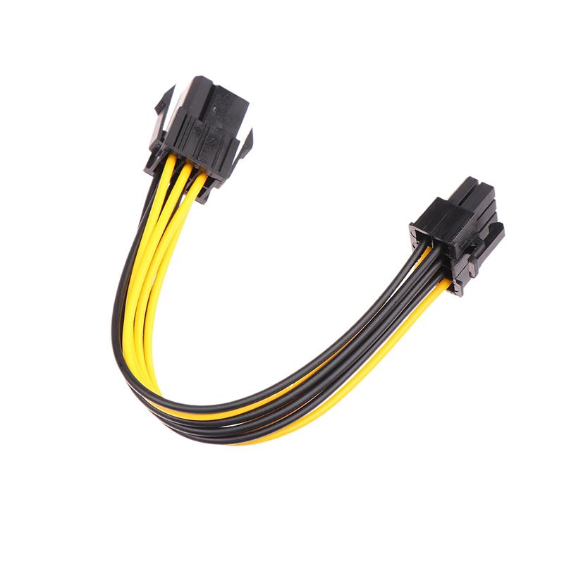 Адаптер с питанием 6Pin на 8Pin, Pci-E 6-контактный разъем для 8-контактного разъема GPU для видеокарты