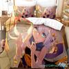 3D Аниме Honkai Impact 3rd Постельный комплект Принтованный Декоративный 2/3 предмета Комплект пододеяльника Постельное белье Покрывало Домашний Для Взрослого Ребенка Подростка