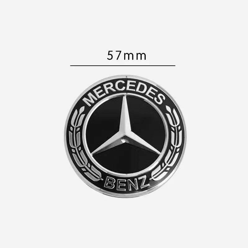 Новый Для Mercedes Benz 1 шт. 57 мм Автомобильный значок на капот Значок на капот Для Mercedes Benz W124 W140 W163 W202 W203 W204 W210 W211 W2