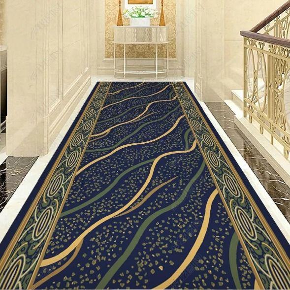 Europe Corridor Carpets Hotel Long Aisle Rug Entrance/Hallway Anti-Slip Stair Carpet Floor Rugs