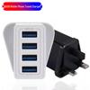 4-портовое светодиодное USB-зарядное устройство для мобильных телефонов 5,1 А с адаптером EU/US/UK для телефона и планшета