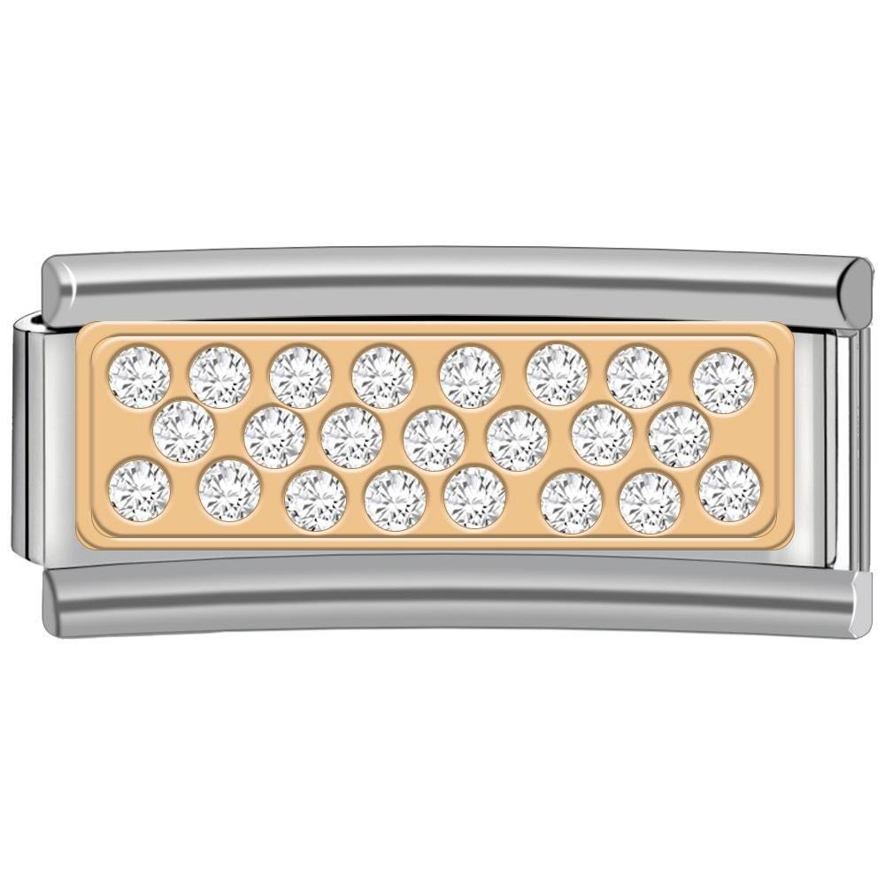 DIY 9MM Stainless Steel Italian Charm Bracelet with Spliceable and Detachable Pendants