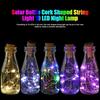 Led Solar Cork Copper Wire Light String 10 Lights Wine Cork Light String