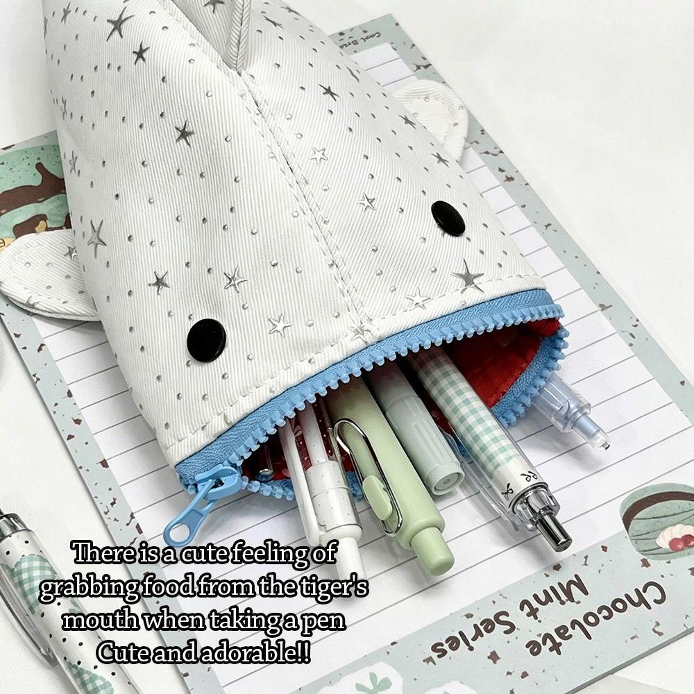 Shining Star Print Pencil Case Large Capacity Pencil Pouch Multi-functional Pen Bag Students